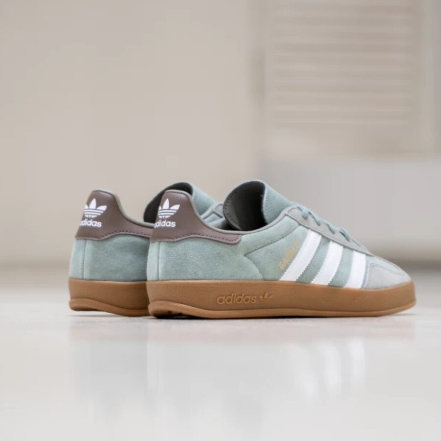 giày adidas gazelle indoor ‘silver pebble silver green’ ji3526
