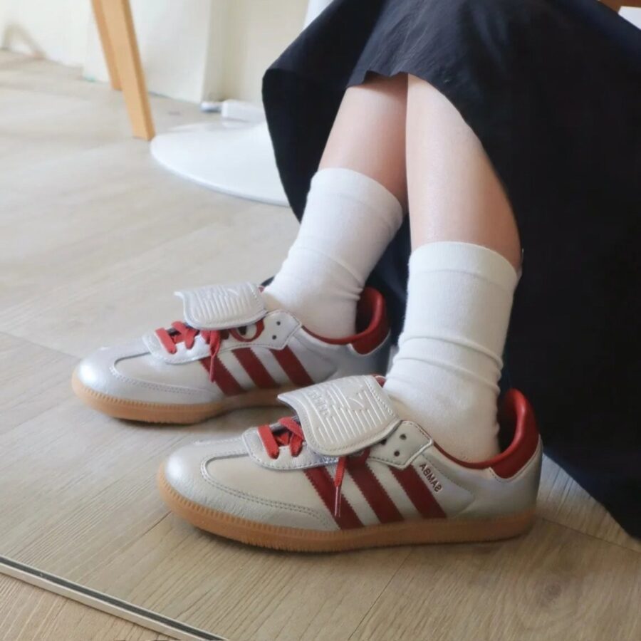 giày adidas originals samba lt silver metallic ruby jh5707