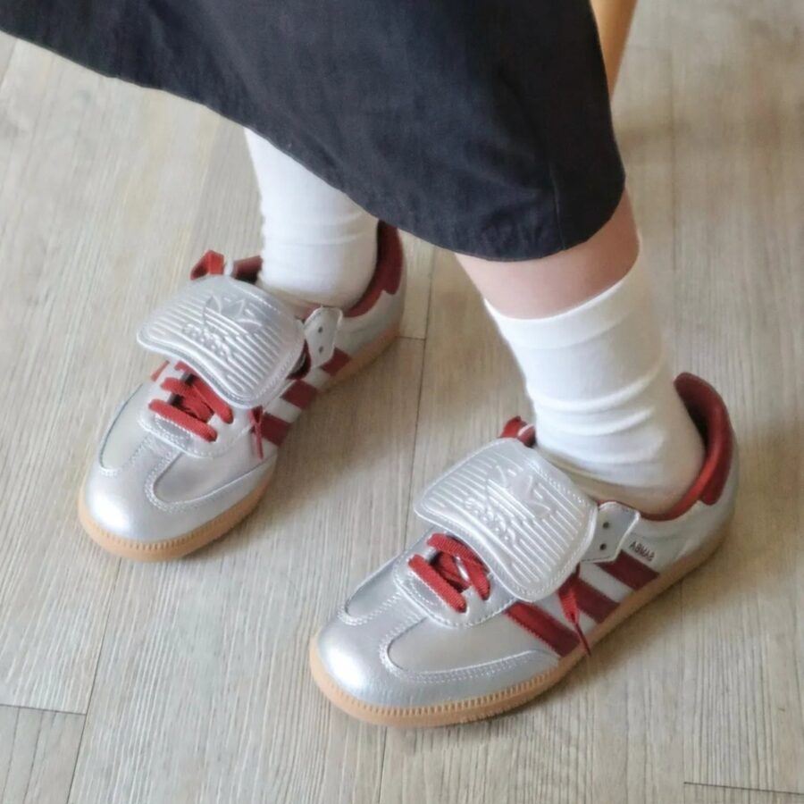 giày adidas originals samba lt silver metallic ruby jh5707