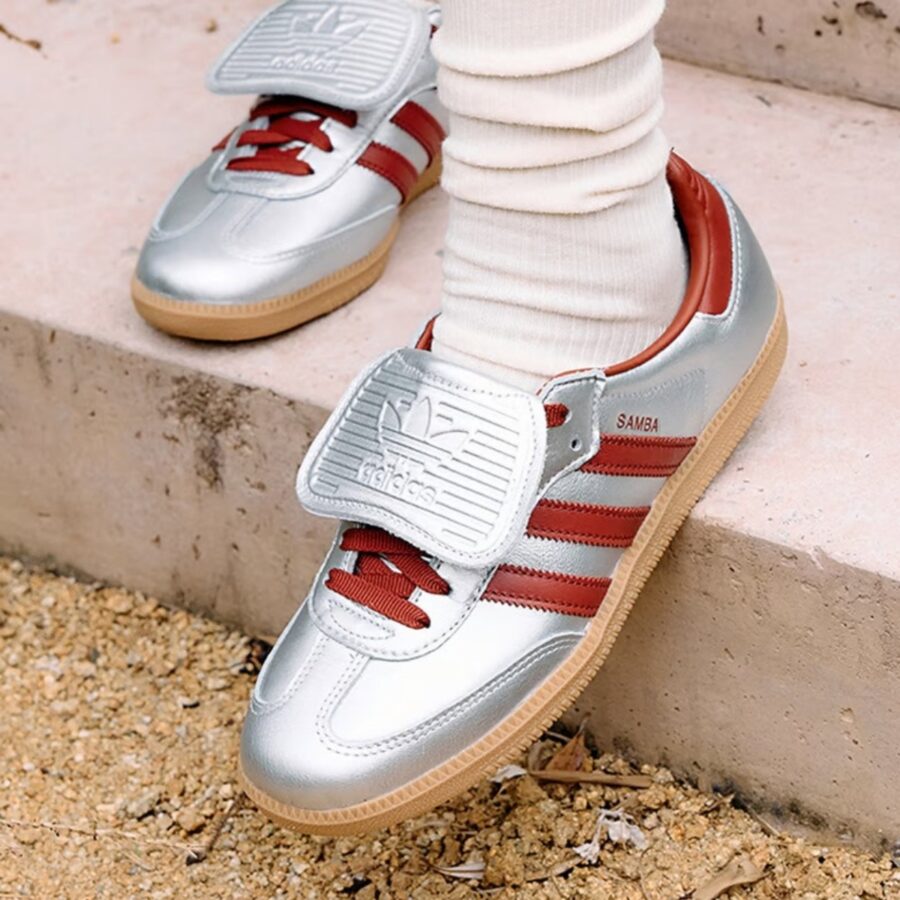 giày adidas originals samba lt silver metallic ruby jh5707