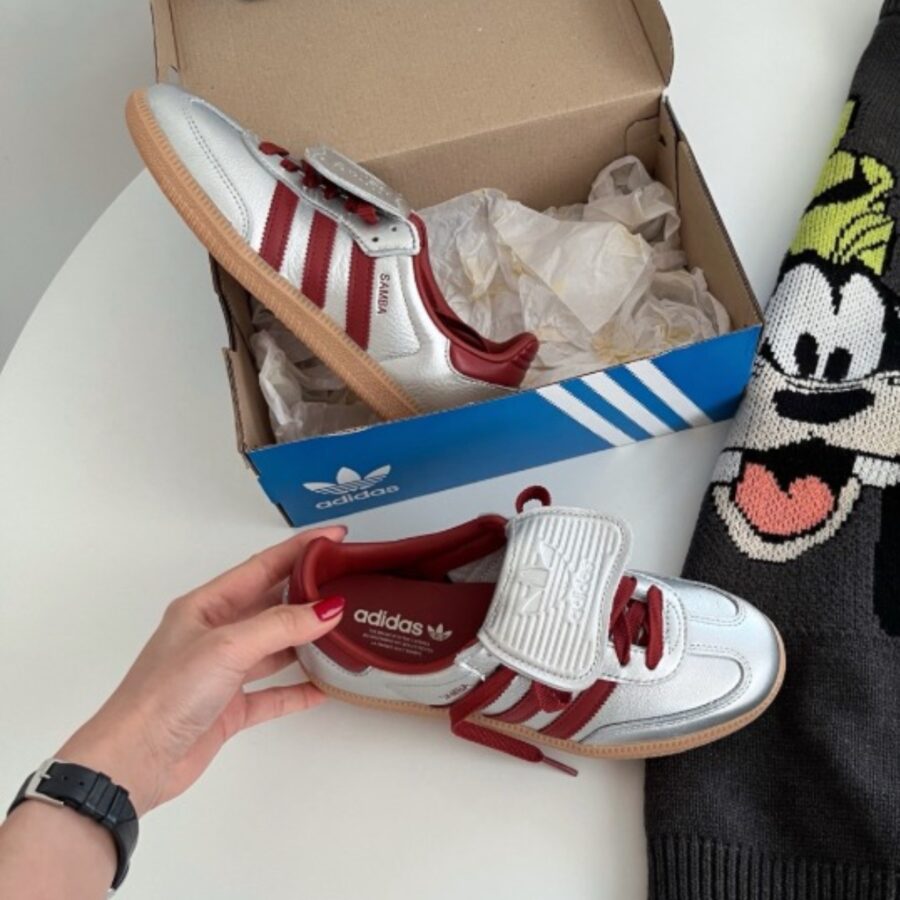 giày adidas originals samba lt silver metallic ruby jh5707
