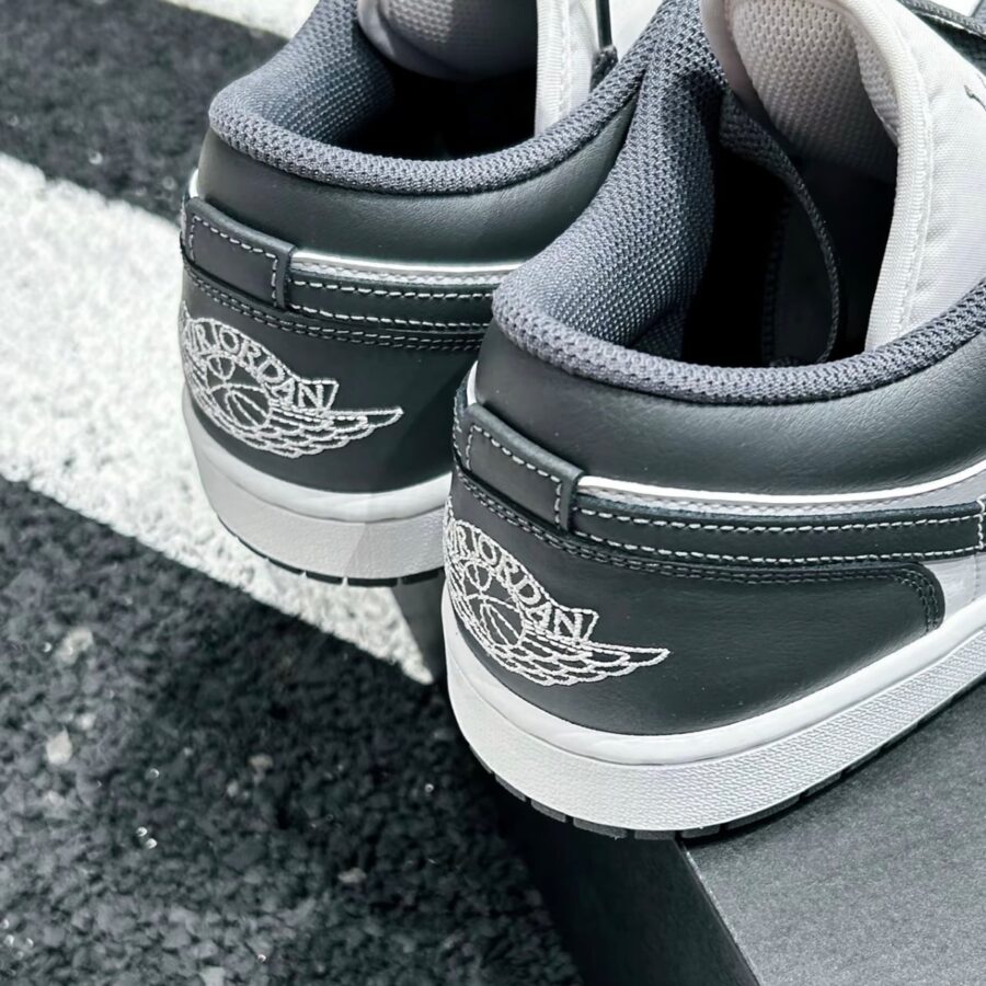 giày air jordan 1 low 'grey white' 553558-044
