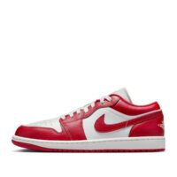 giày air jordan 1 low 'red white' 553558-166