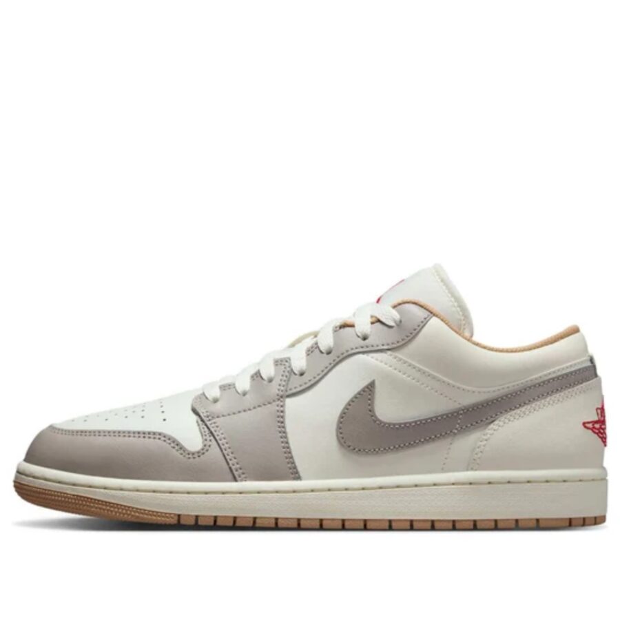 giày air jordan 1 low 'red college grey' 553558-169