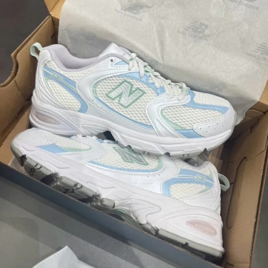 giày new balance 530 'white light chrome blue' mr530pc