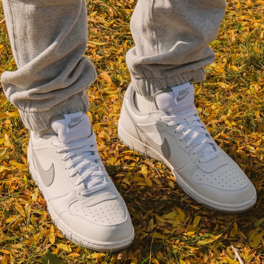 giày nike big low 'white wolf grey' 355152-106