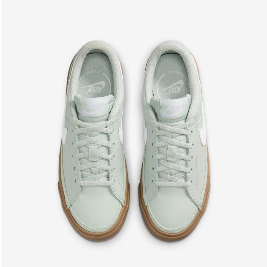 giày nike court legacy 'light silver gum dark brown white' da5380-006