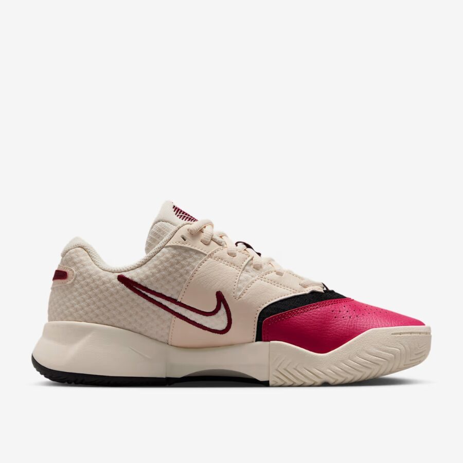 giày tennis/pickleball nike court lite 4 'pale ivory sail black team red' fd6575-103