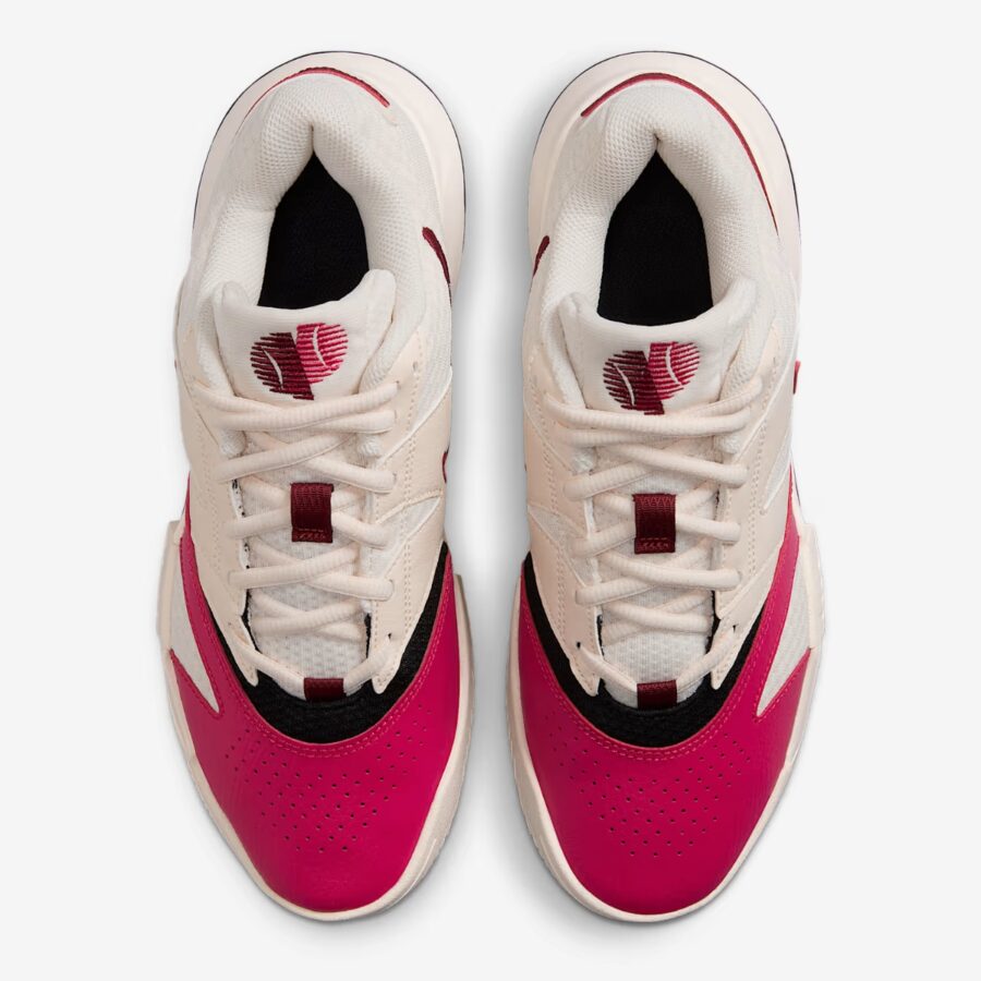 giày tennis/pickleball nike court lite 4 'pale ivory sail black team red' fd6575-103