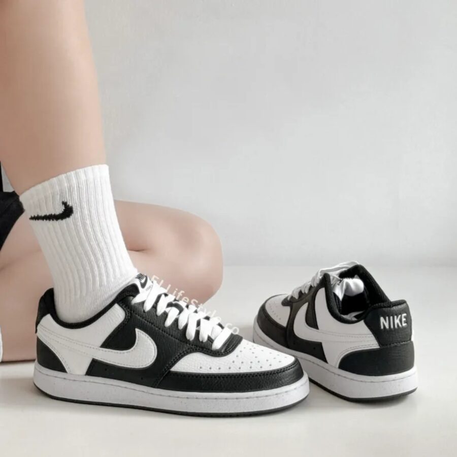 giày nike court vision lo nn 'black white' dh3158-003