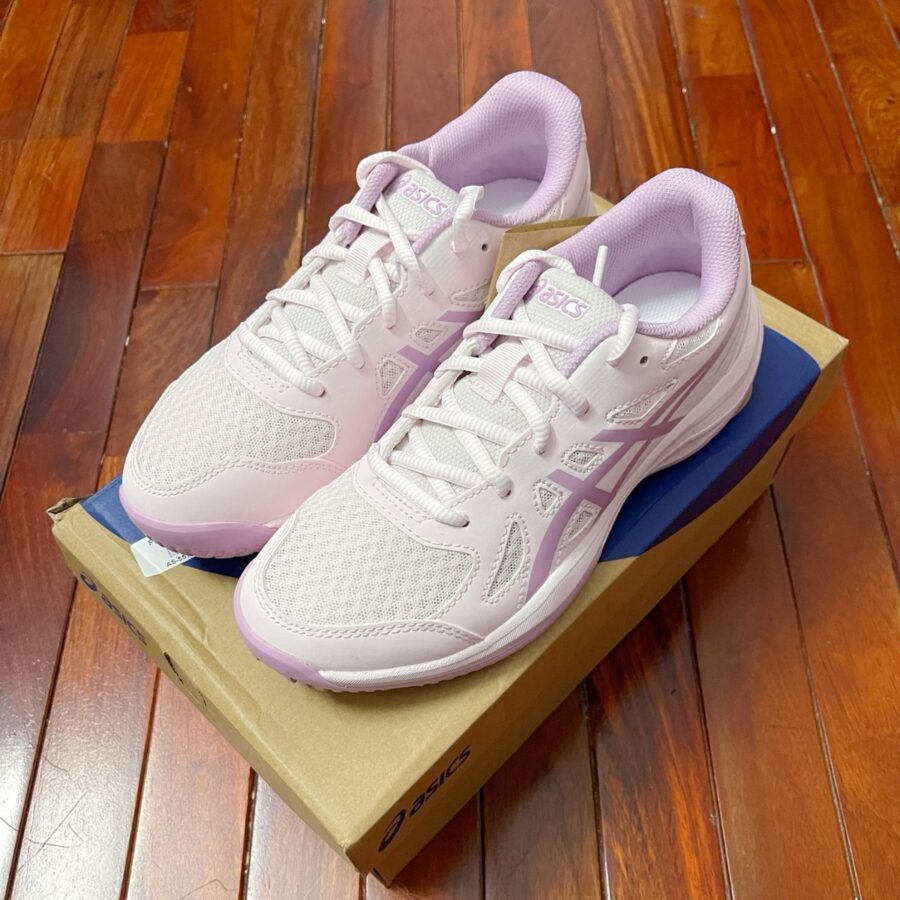 giày pickleball asics upcourt 6 'pale pink light ube' 1074a045-701