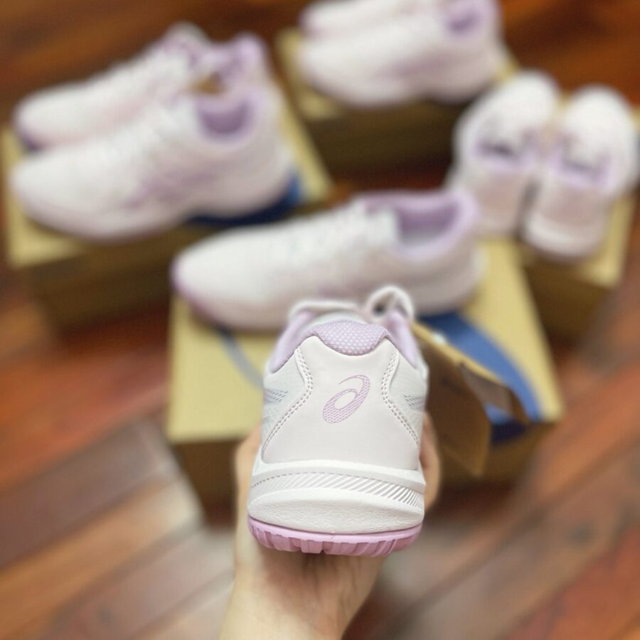 giày pickleball asics upcourt 6 'pale pink light ube' 1074a045-701