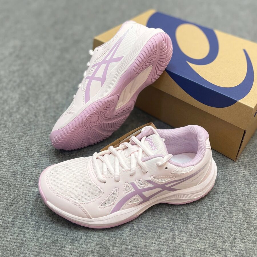 giày pickleball asics upcourt 6 'pale pink light ube' 1074a045-701