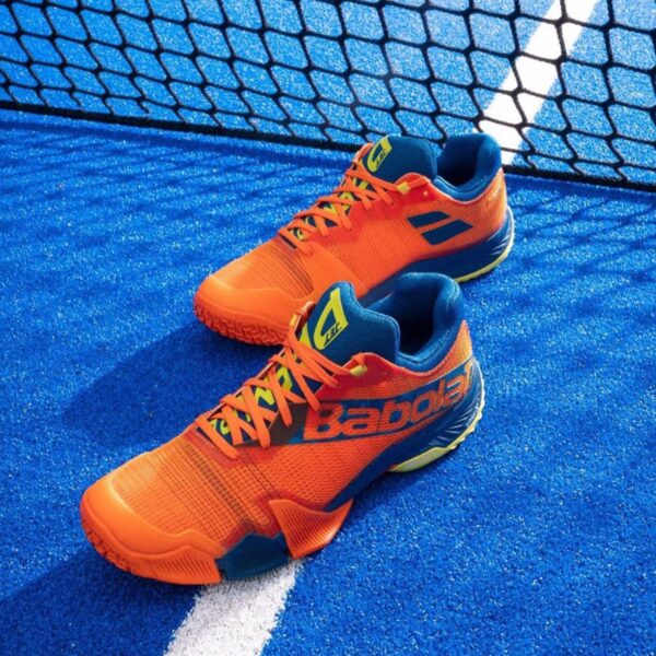 Babolat Jet Premura Padel Herrenschuh Orange/Dunkelblau - Running Warehouse Europe