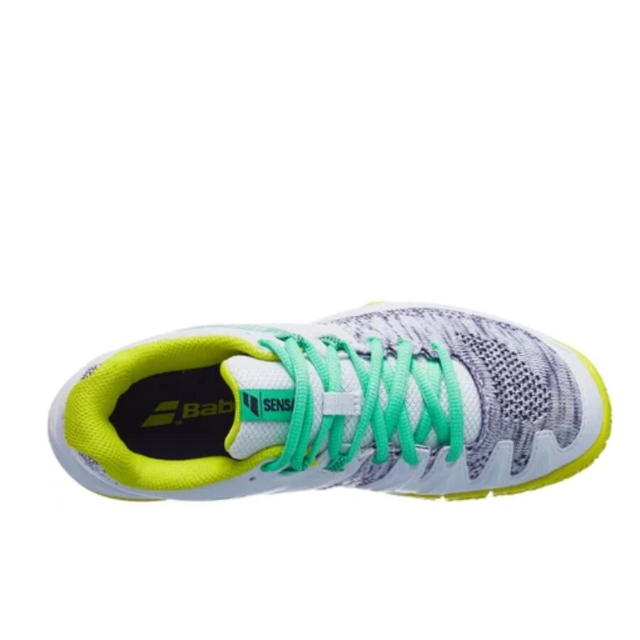 giày tennis/pickleball babolat sensa women's padel 'white spring bud' 31s22757-1066