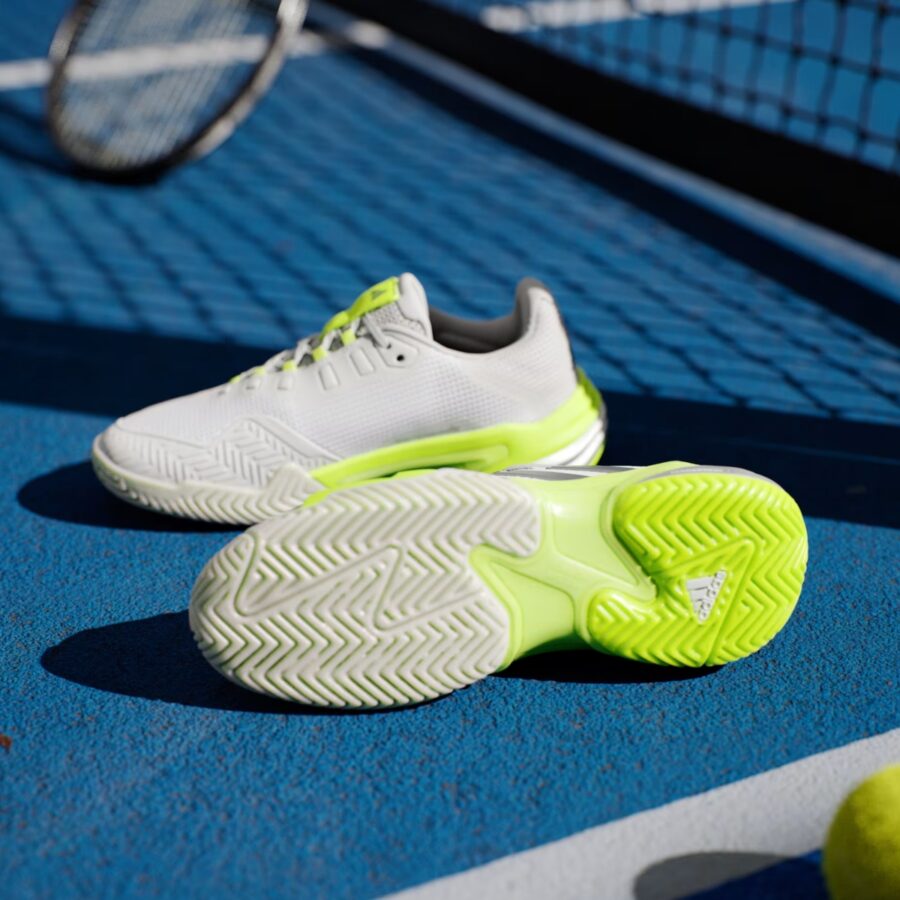 giày tennis/pickleball adidas barricade 13 'cloud white iron metallic' ih0514