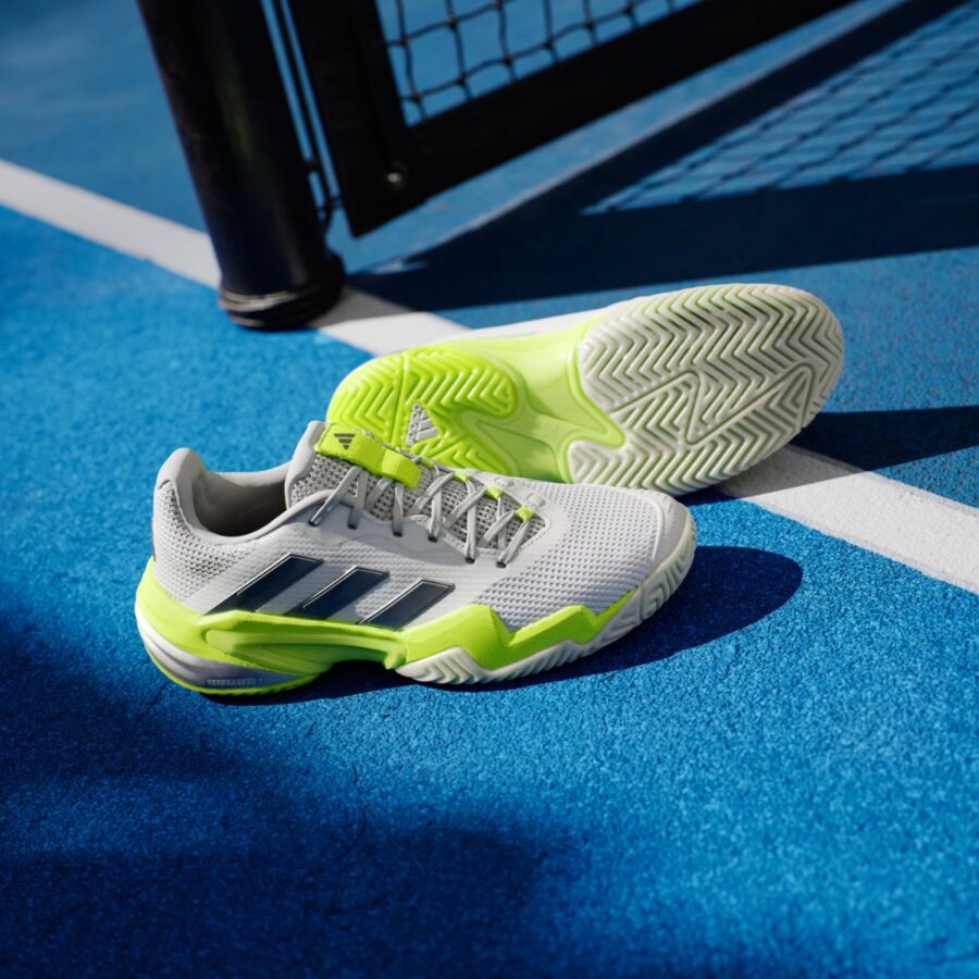 giày tennis/pickleball adidas barricade 13 'cloud white iron metallic' ih0514