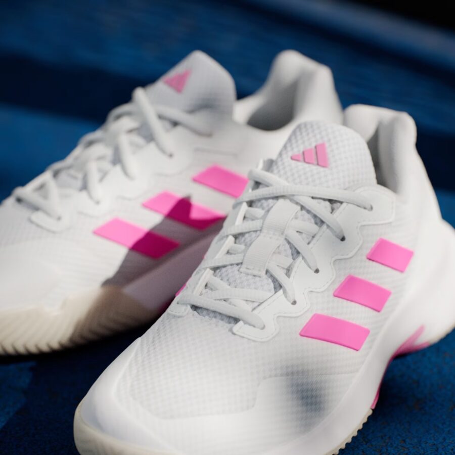 giày tennis/pickleball adidas gamecourt 2.0 'core white lucid pink' jp7723