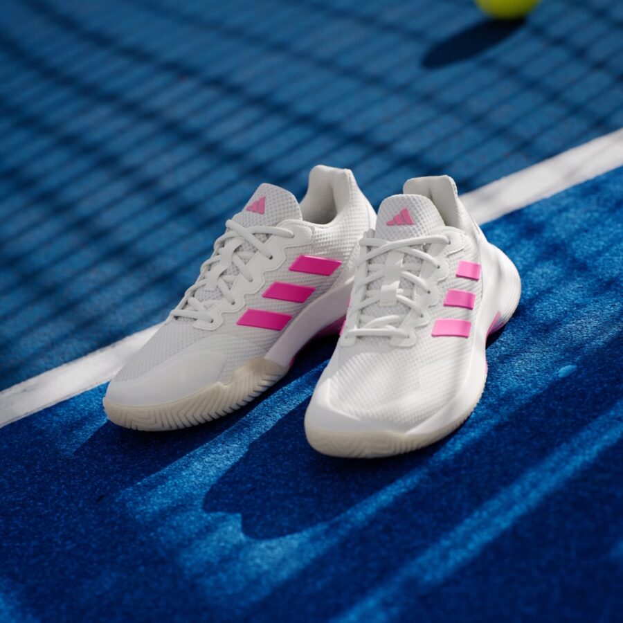 giày tennis/pickleball adidas gamecourt 2.0 'core white lucid pink' jp7723