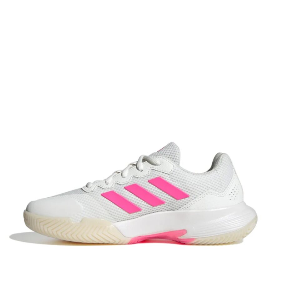 giày tennis/pickleball adidas gamecourt 2.0 'core white lucid pink' jp7723