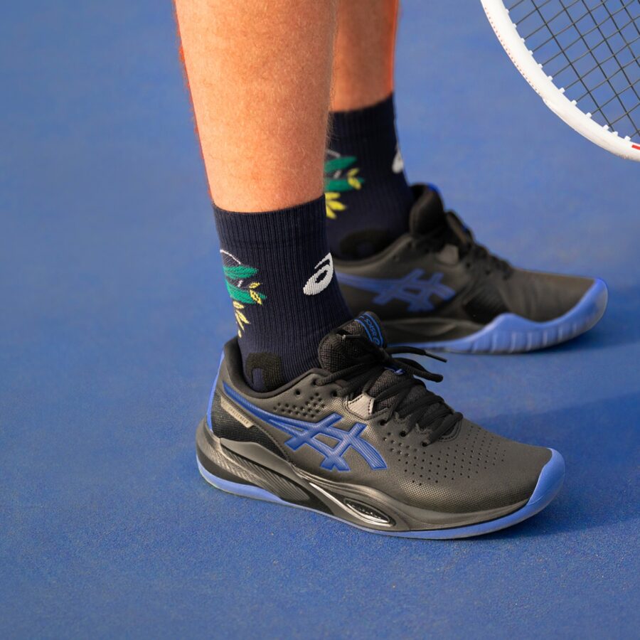 giày tennis/pickleball asics gel-challenger 15 ‘black dark cobalt’ 1041a510-001