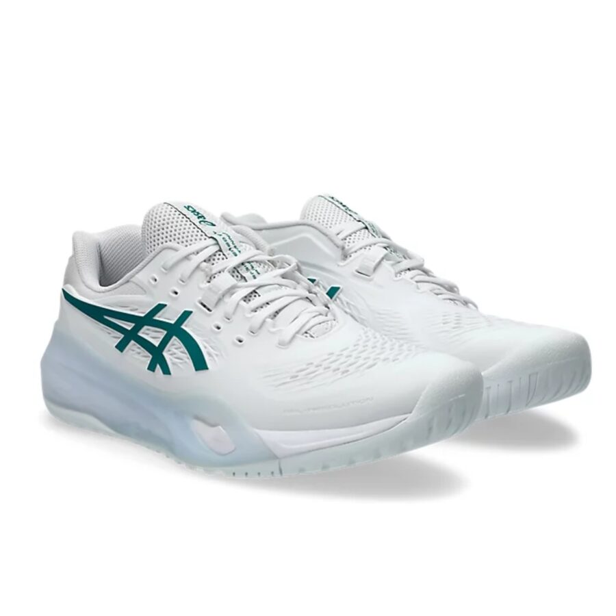 giày tennis/pickleball asics gel resolution x 'white pitch green' 1041a481-102