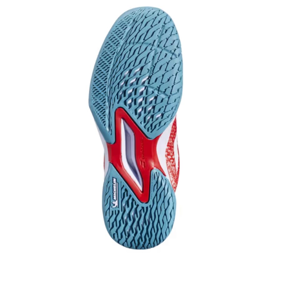 giày tennis/pickleball babolat jet mach 3 all court 'fiesta red' (wmns) 3a1s25c630-5061