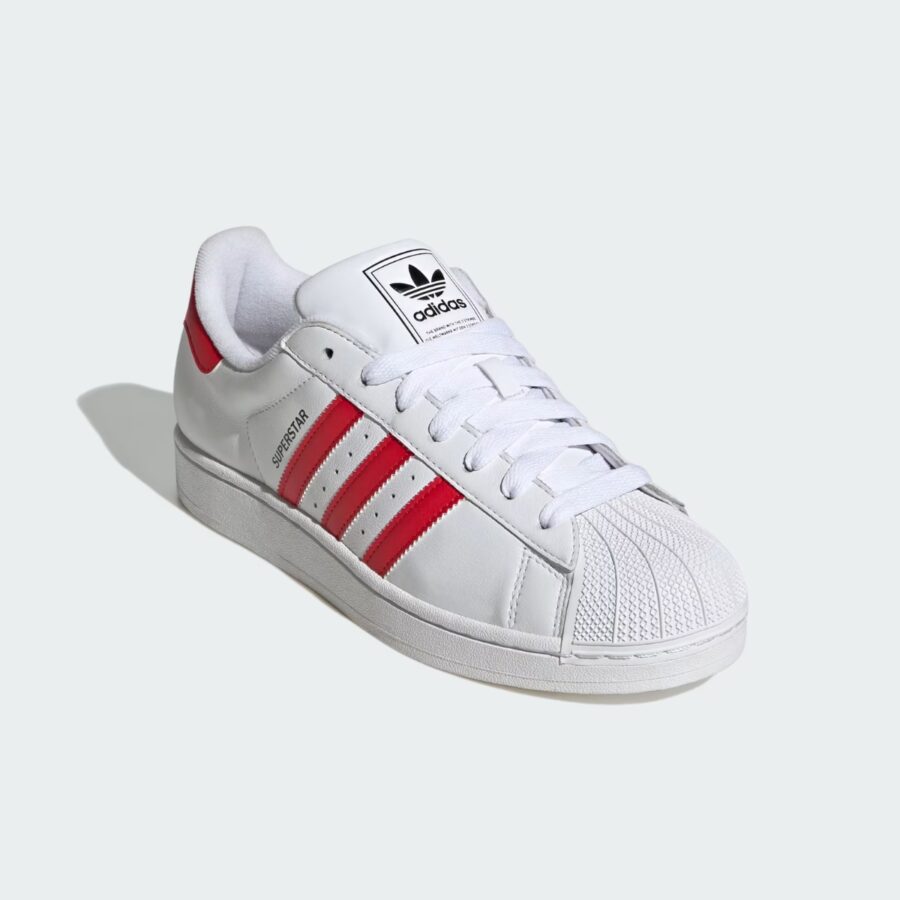giày adidas superstar ii 'cloud white better scarlet' jq4728