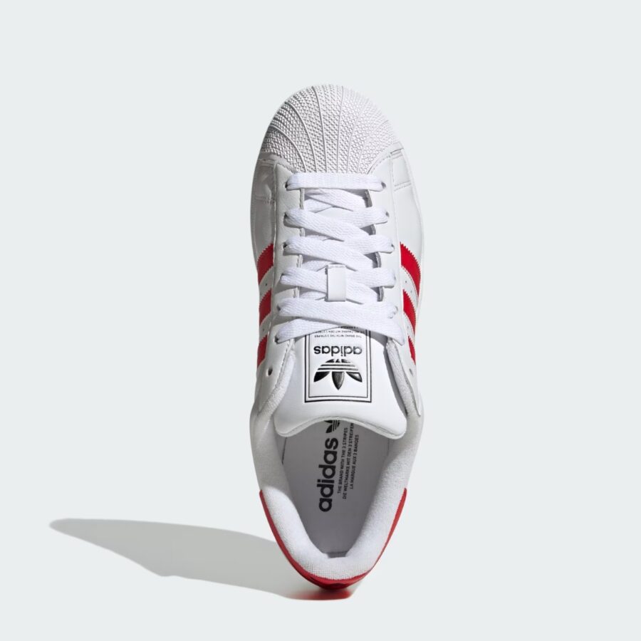 giày adidas superstar ii 'cloud white better scarlet' jq4728
