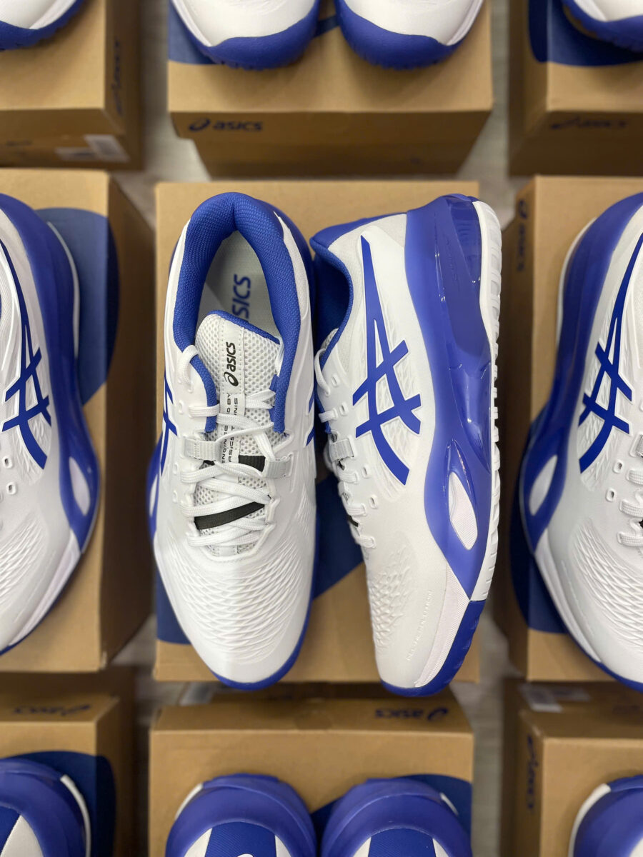 giày tennis/pickleball asics gel-resolution x 'white dark cobalt' 1041a481-101