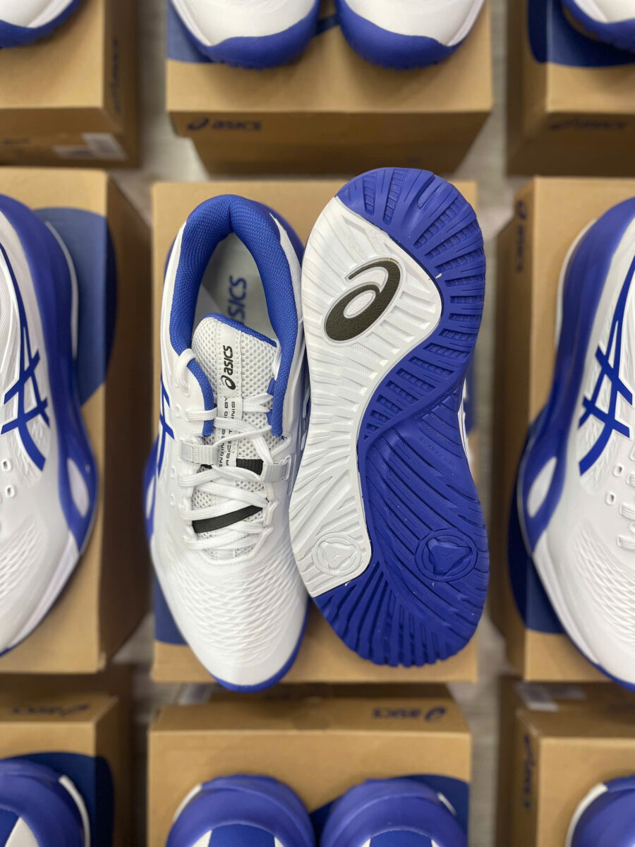 giày tennis/pickleball asics gel-resolution x 'white dark cobalt' 1041a481-101