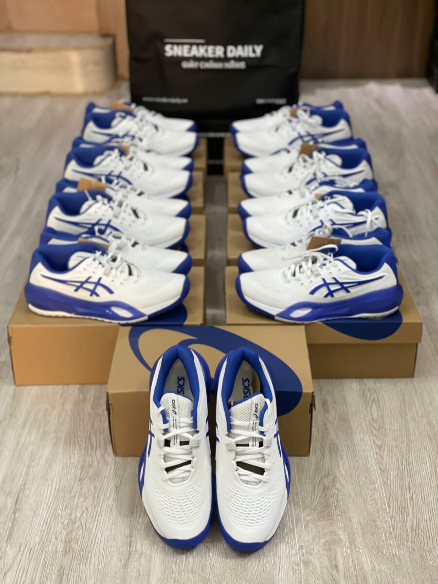 giày tennis/pickleball asics gel-resolution x 'white dark cobalt' 1041a481-101