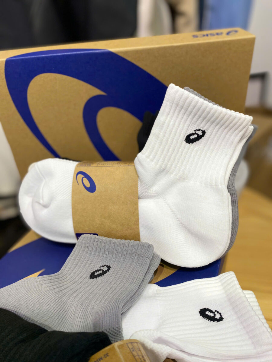 tất asics middle socks 5p 3033b635-101