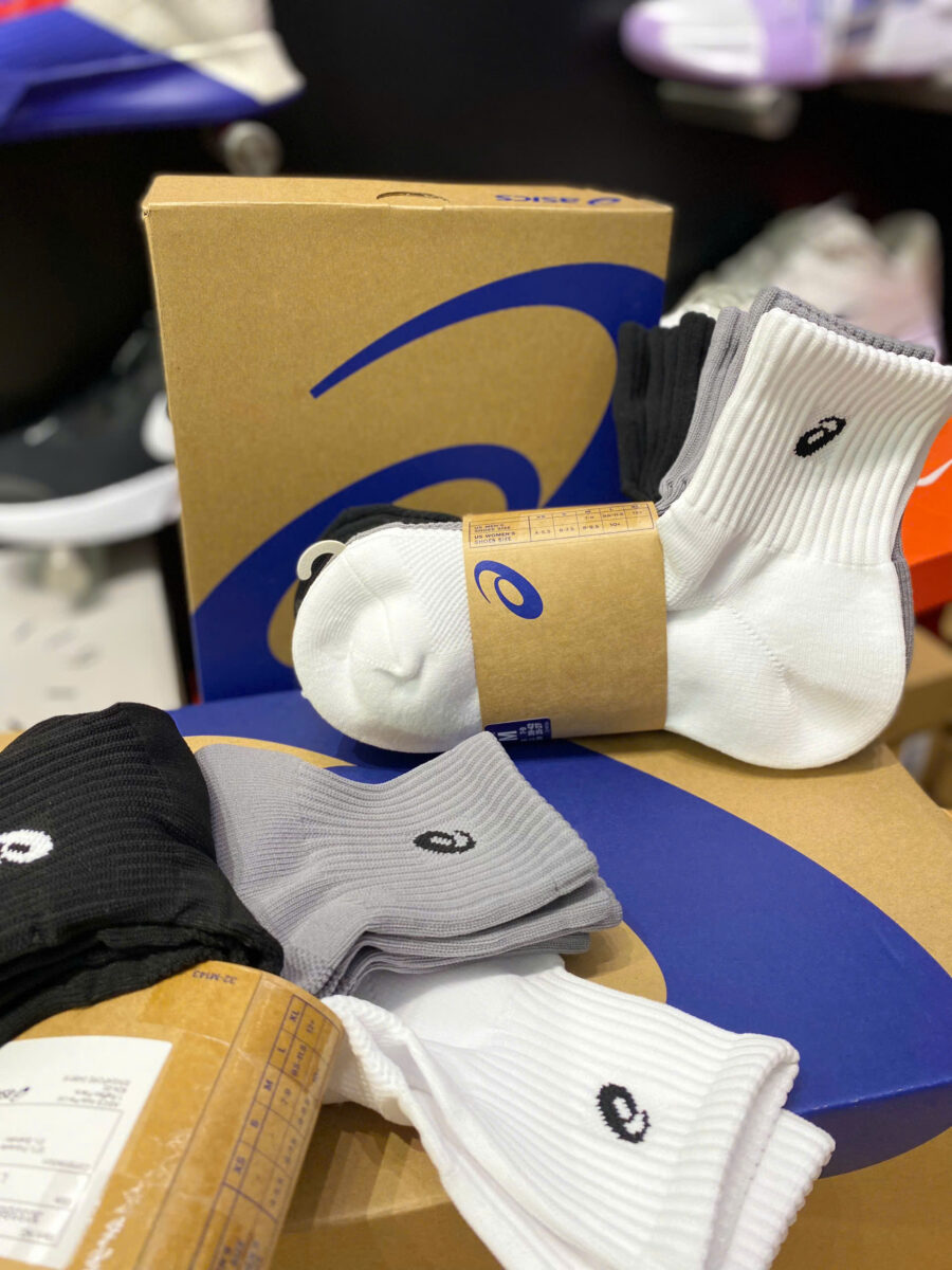 tất asics middle socks 5p 3033b635-101