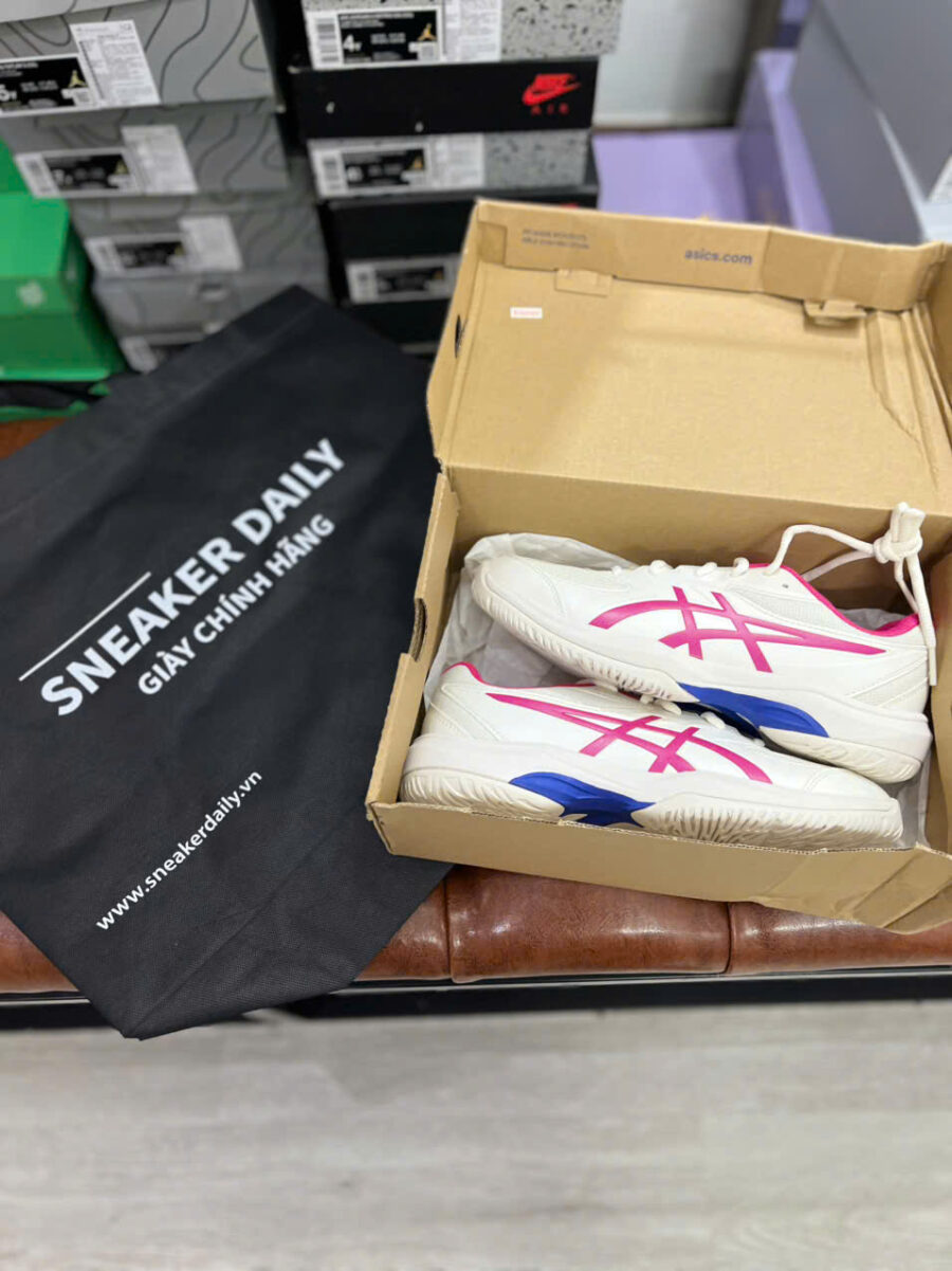 giày tennis/pickleball asics gel-game™ grade school 'cream/bright rose' 1044a083-102