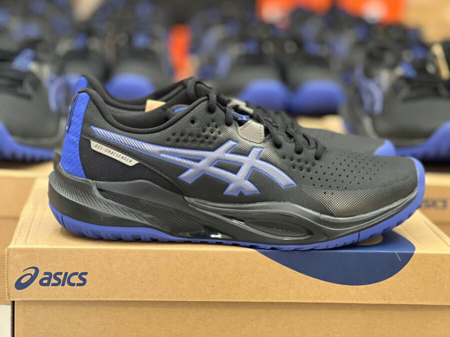 giày tennis/pickleball asics gel-challenger 15 ‘black dark cobalt’ 1041a510-001