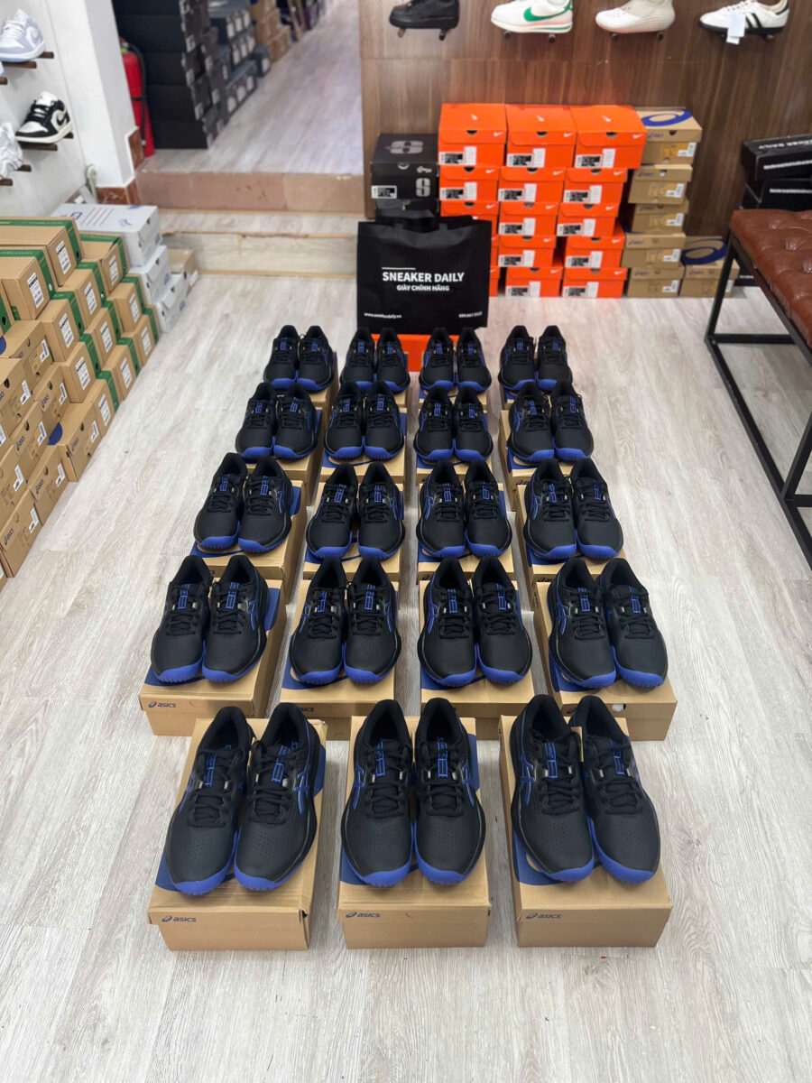 giày tennis/pickleball asics gel-challenger 15 ‘black dark cobalt’ 1041a510-001