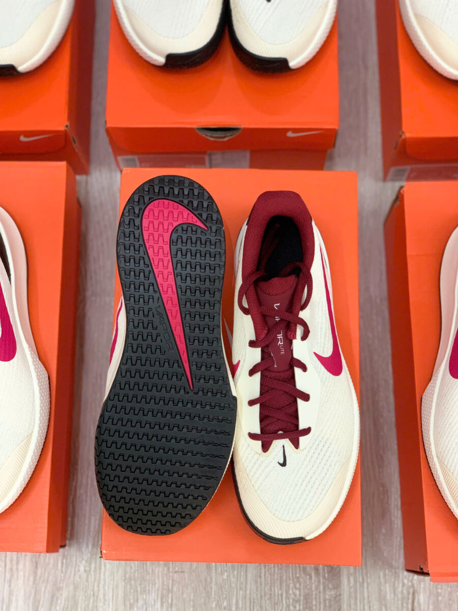 giày tennis/pickleball nike court vapor lite 3 hc 'pale ivory sail team red rush pink' fz2156-104