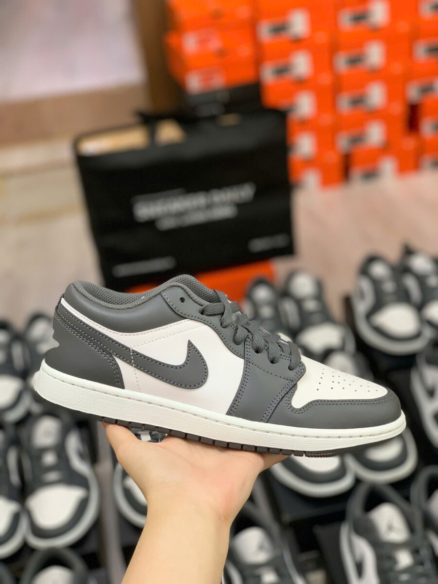 giày air jordan 1 low 'grey white' 553558-044