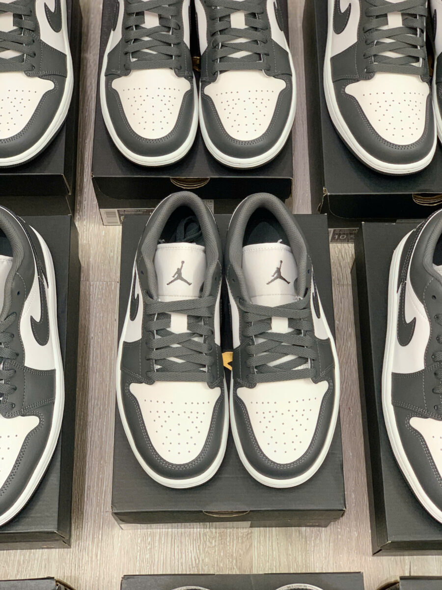 giày air jordan 1 low 'grey white' 553558-044