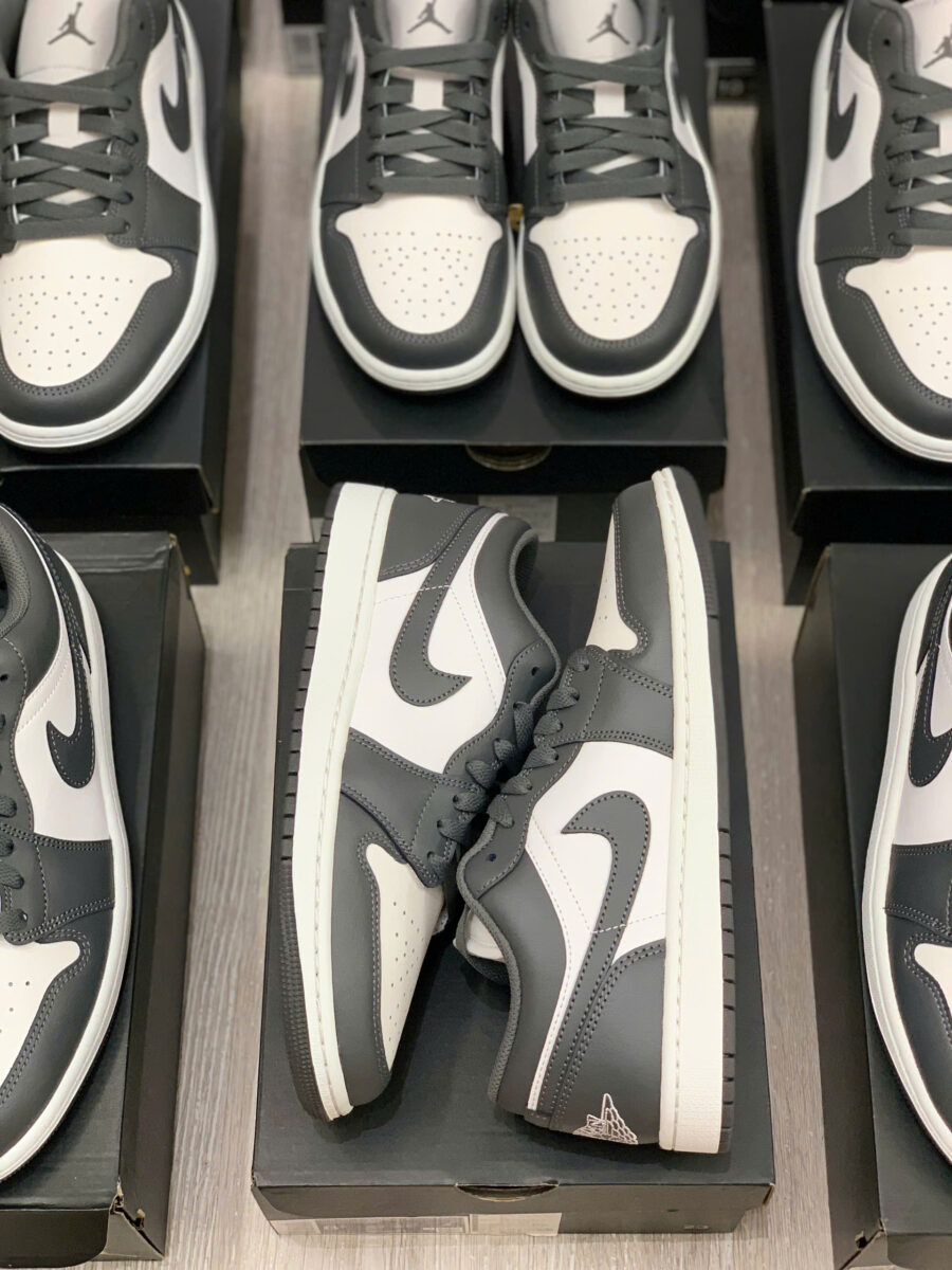giày air jordan 1 low 'grey white' 553558-044