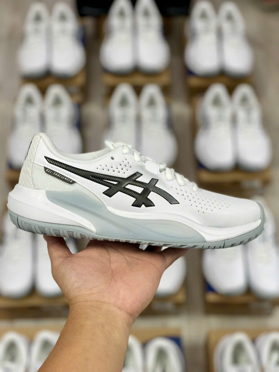 giày tennis/pickleball asics gel-challenger 15 ‘white gunmetal’ 1041a510-101