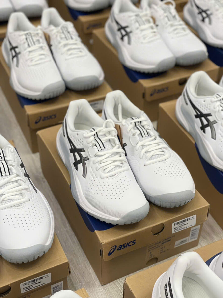 giày tennis/pickleball asics gel-challenger 15 ‘white gunmetal’ 1041a510-101