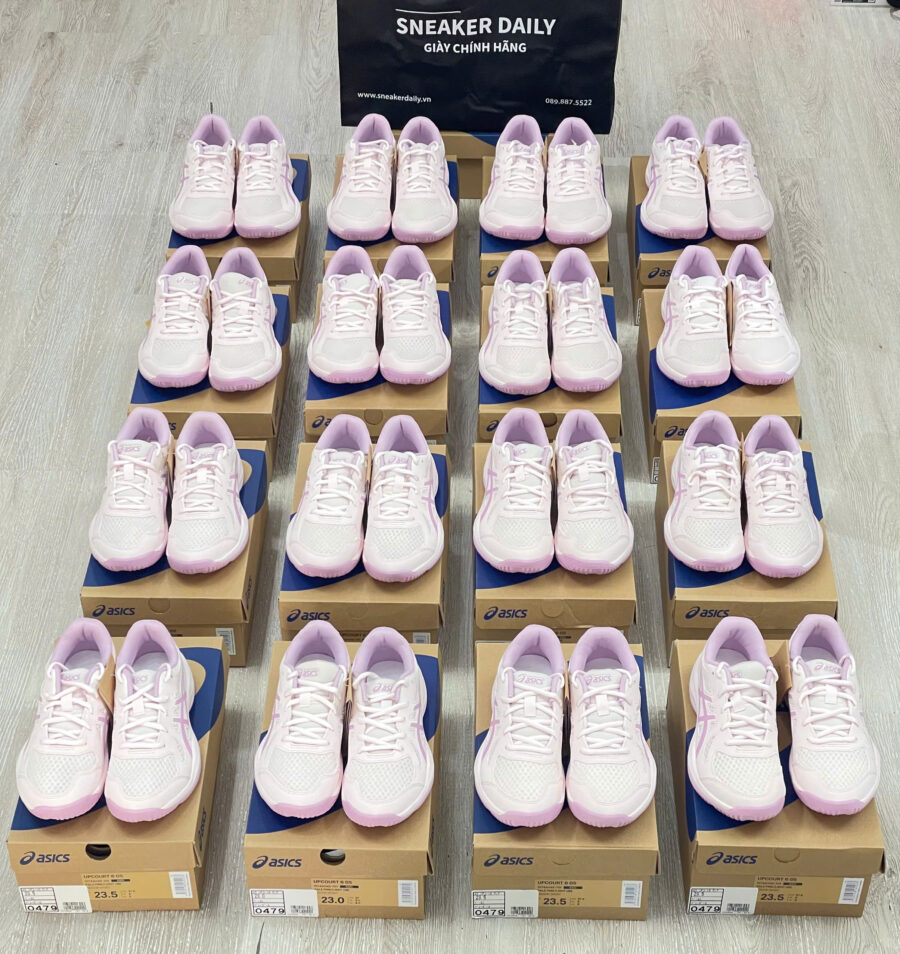 giày asics upcourt 6 'pale pink light ube' 1074a045-701