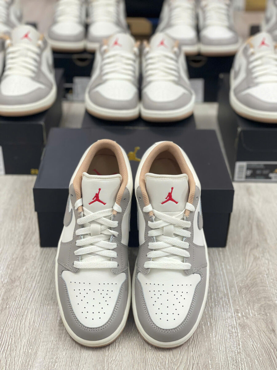 giày air jordan 1 low 'red college grey' 553558-169