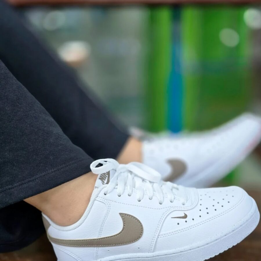 giày nike court vision low 'white mink brown' fv9952-103