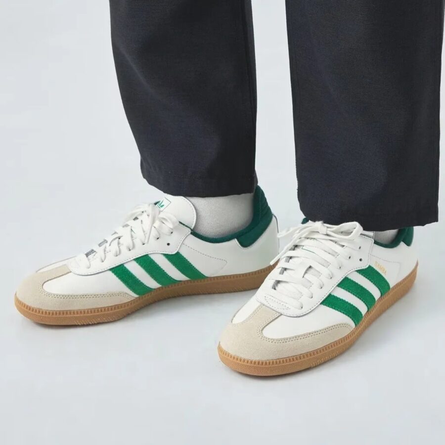 giày adidas samba og 'white green collegiate green' ji3202