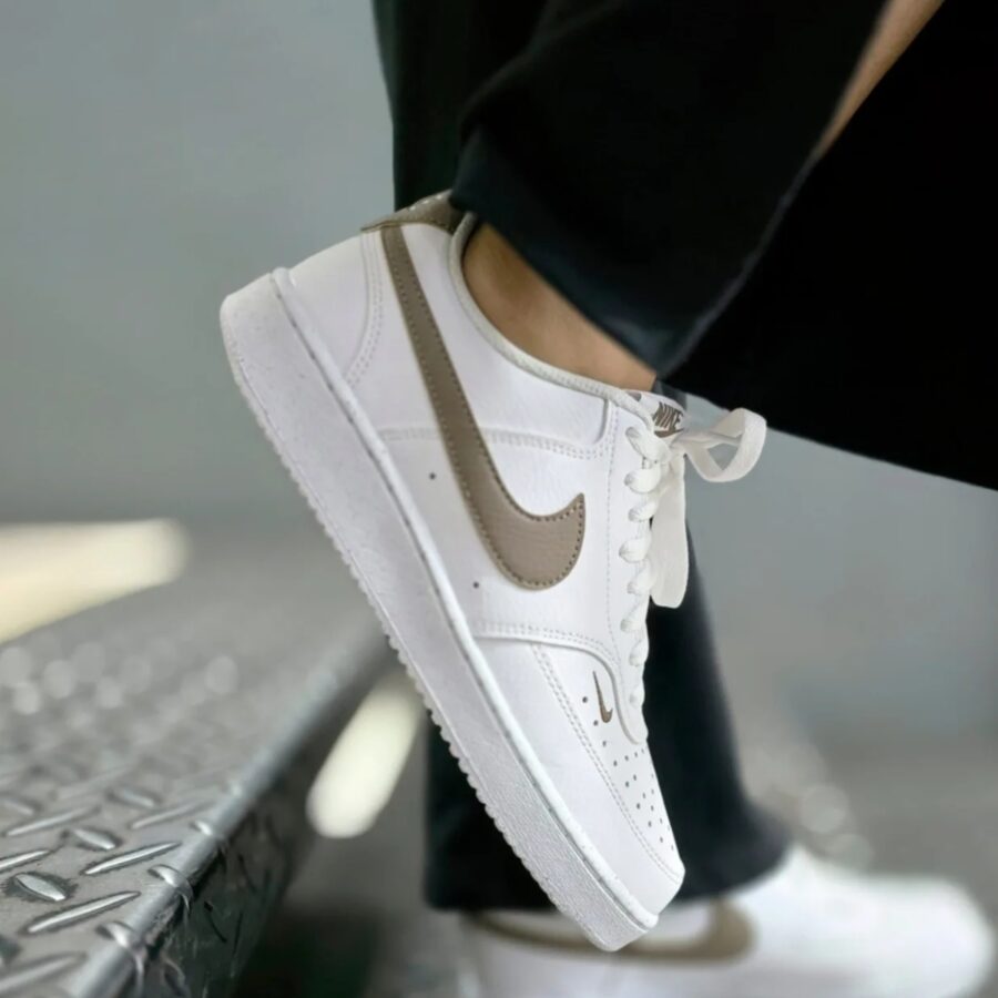 giày nike court vision low 'white mink brown' fv9952-103