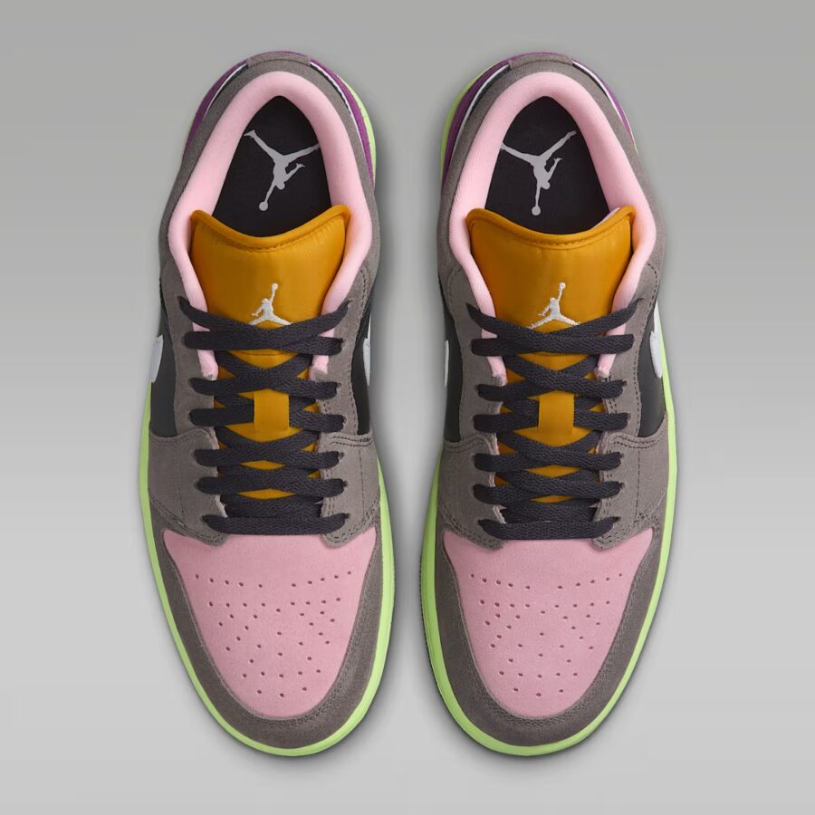 giày air jordan 1 low se 'oil grey/cave stone/arctic punch/white' hq2010-005