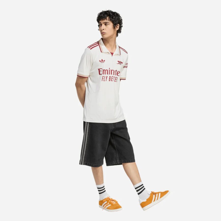 áo adidas arsenal sân thứ ba mùa giải 2526 'white' ji9556